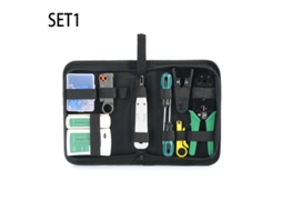 Este Kit De Ferramentas Para Reparo De Redes 11 Em 1 Inclui Um Testador De Cabos De Rede, Um Alicate De Corte E Um Perfurador De Fios.
