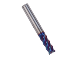Laxiscreed Broca De Moagem Em Aço Tungstênio De Quatro Pás Com Revestimento Azul Nano
