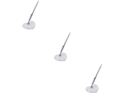 Conjunto de 3 Canetas Amosfun para Convidados Casamento com Suporte Acrílico em Formato Coração Acessório El