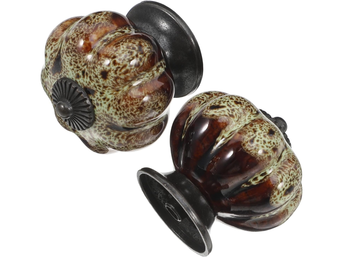 Puxadores De Cerâmica Vintage Para Armários, Conjunto De 2 Peças, Para Gavetas E Móveis