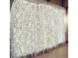 Guirlanda De Luz Led 3m X 3m 300 Leds Branco 10w Interior Katoom