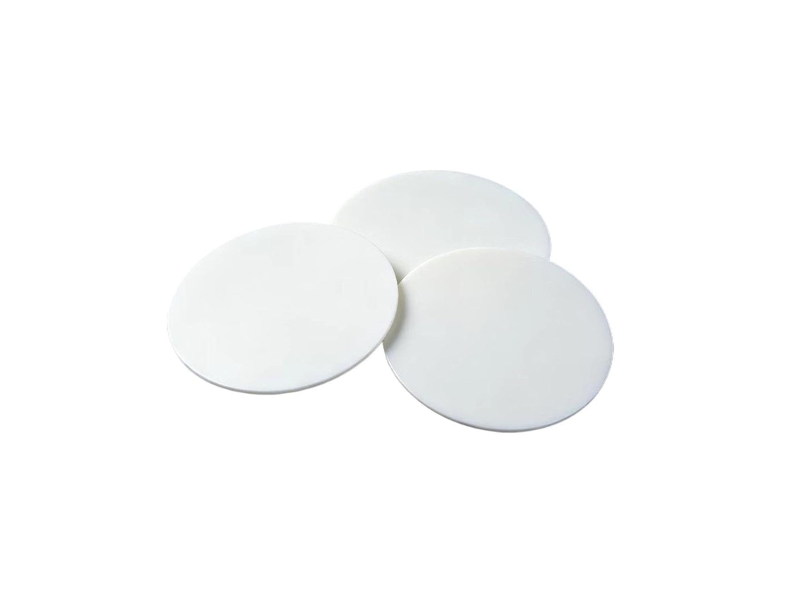 Placa Circular Em Abs Branco Com Espessura 3mm 400x3mm