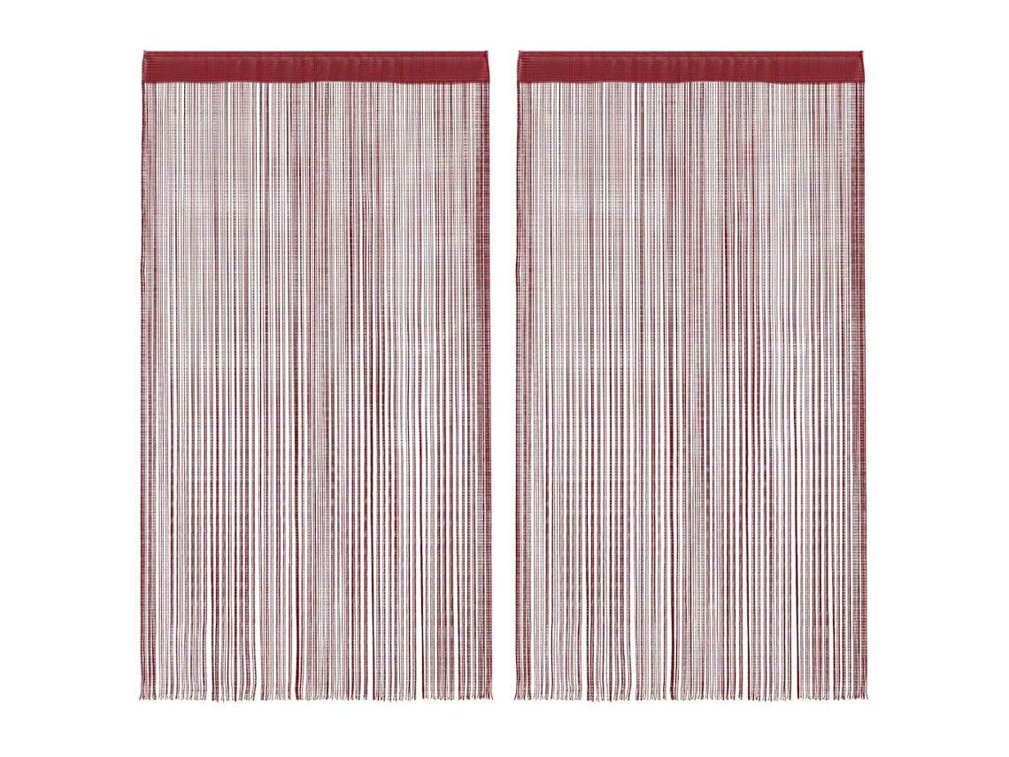 String Curtain, String Curtains Vidaxl Vermelho Tecido (100 Cm)