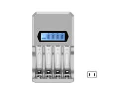 Lurelia Carregador De Bateria 50-60hz Dc1.2v 3a 1,2v 110v Para Câmaras Com Visor Lcd