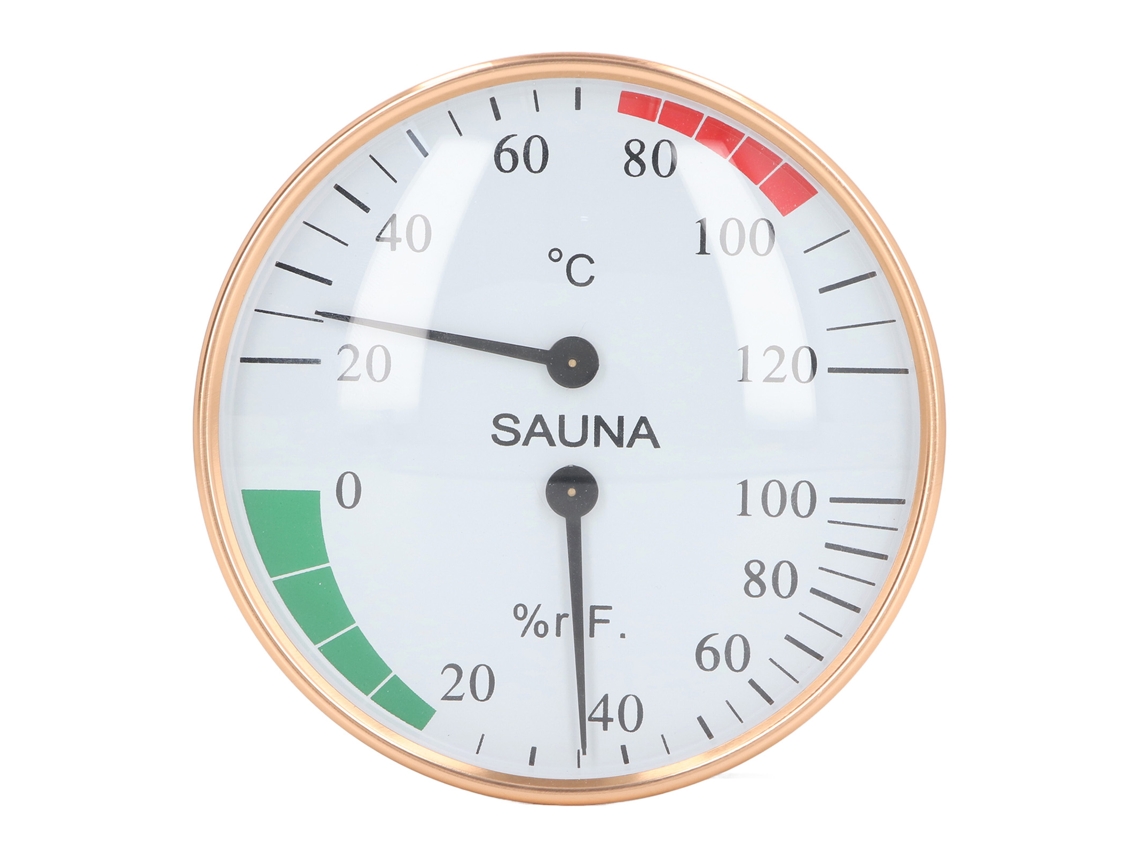 Primerox medidor de temperatura e umidade para sauna de parede