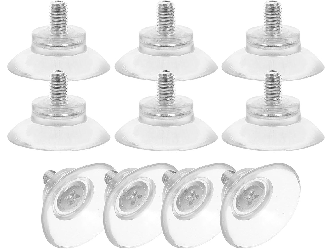 Ventosas Transparentes De Pvc Com Parafusos M6, 10 Unidades Para Janelas E Telas De Sombreamento, Suporte Robusto Para