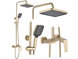 Conjunto De Chuveiro Rea Joe Brush Gold