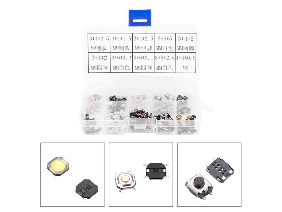 Laxiscreed Botão Microswitch Tátil Para Chaves De Automóvel, Compatível Com Muitos Modelos E Tipos De Chaves