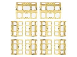 Conjunto De 10 Caixas Plásticas Vazadas Para Doces, Presentes De Casamento, Lembrancinhas De Festa E Biscoitos. Hengjian