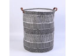 Cesto De Roupa Suja Independente Para Armazenamento Com Tampa De Cordão, Dobrável E Resistente