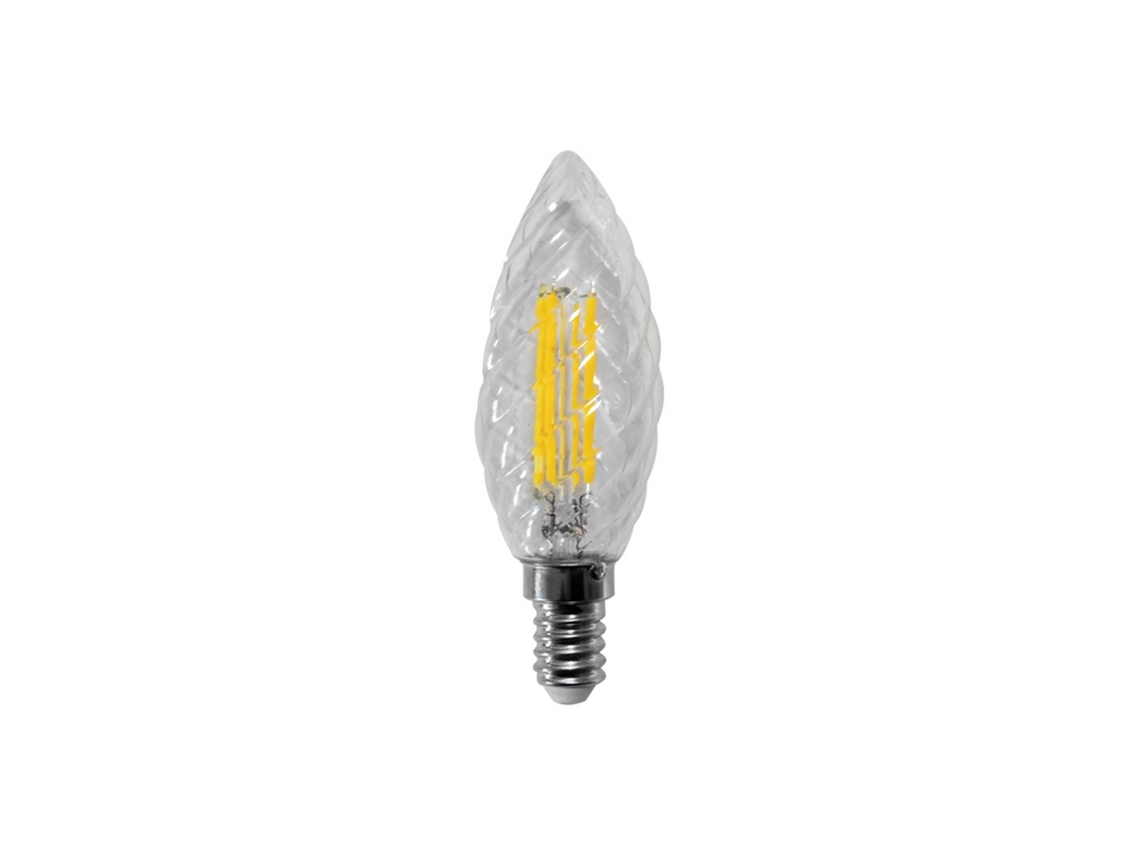 Lâmpada LED de filamento torcido 4w E14 3000k
