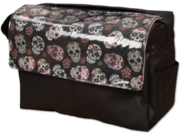 Mala BABYLINE Lovely Skull Preto