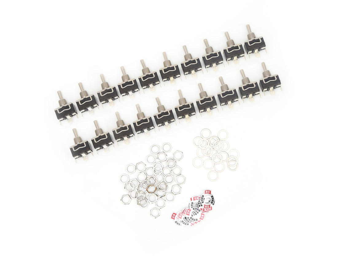Interruptor Toggle Berm Led 3 Pinos 15a 20pcs