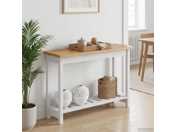 Vidaxl Aparador Ekai Branco 112 X 35 X 76 Cm Madeira De Pinho Maciça