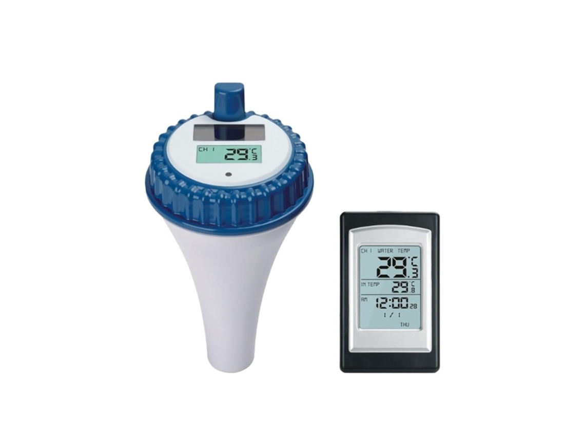 Thermomètre À Eau de Piscine Flottant Sans Fil Et Étanche, Alimenté Par L'énergie Solaire, Étang, SFUSHOS