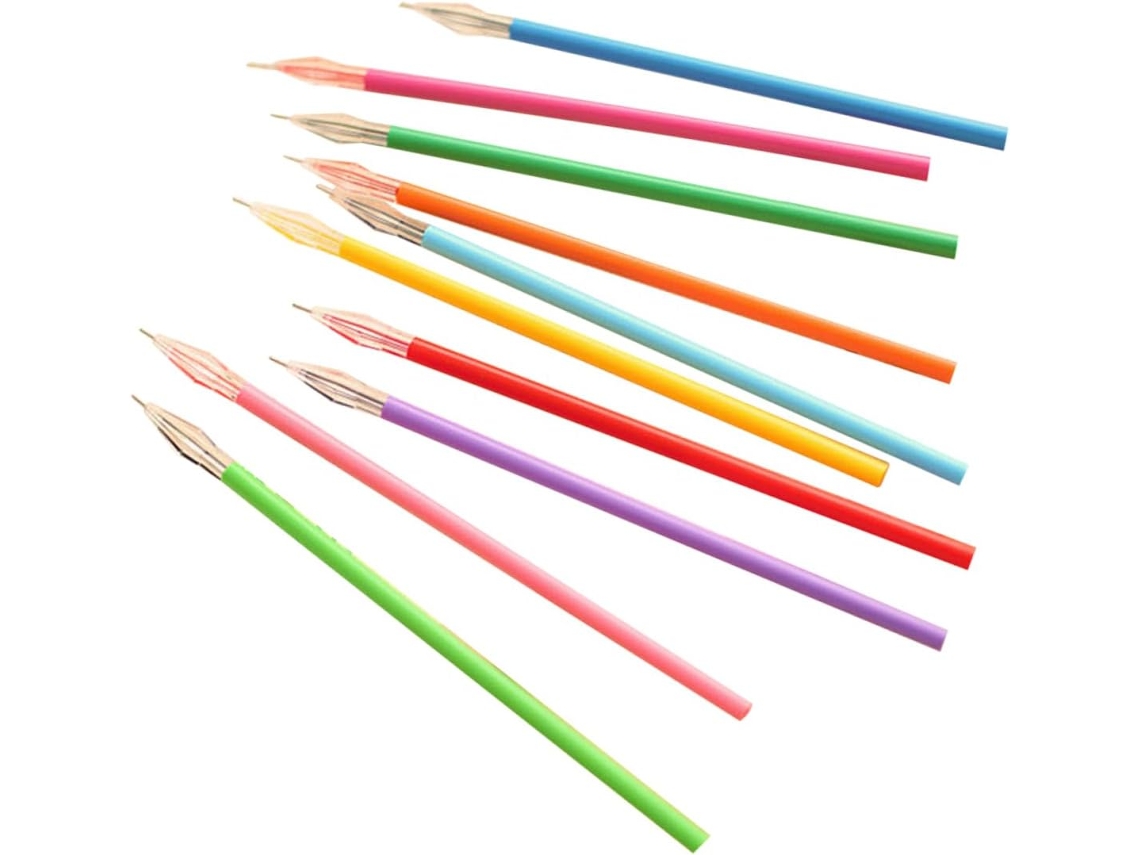 Pacote Com 50 Refis Para Canetas Em Gel, Pontas Coloridas Aplicações