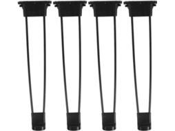 Conjunto De 4 Pés Mesa Dobráveis Metal Genéricos, Pés De Grampo Dobráveis Para Uso Externo E Mesas Artesanato Portáteis