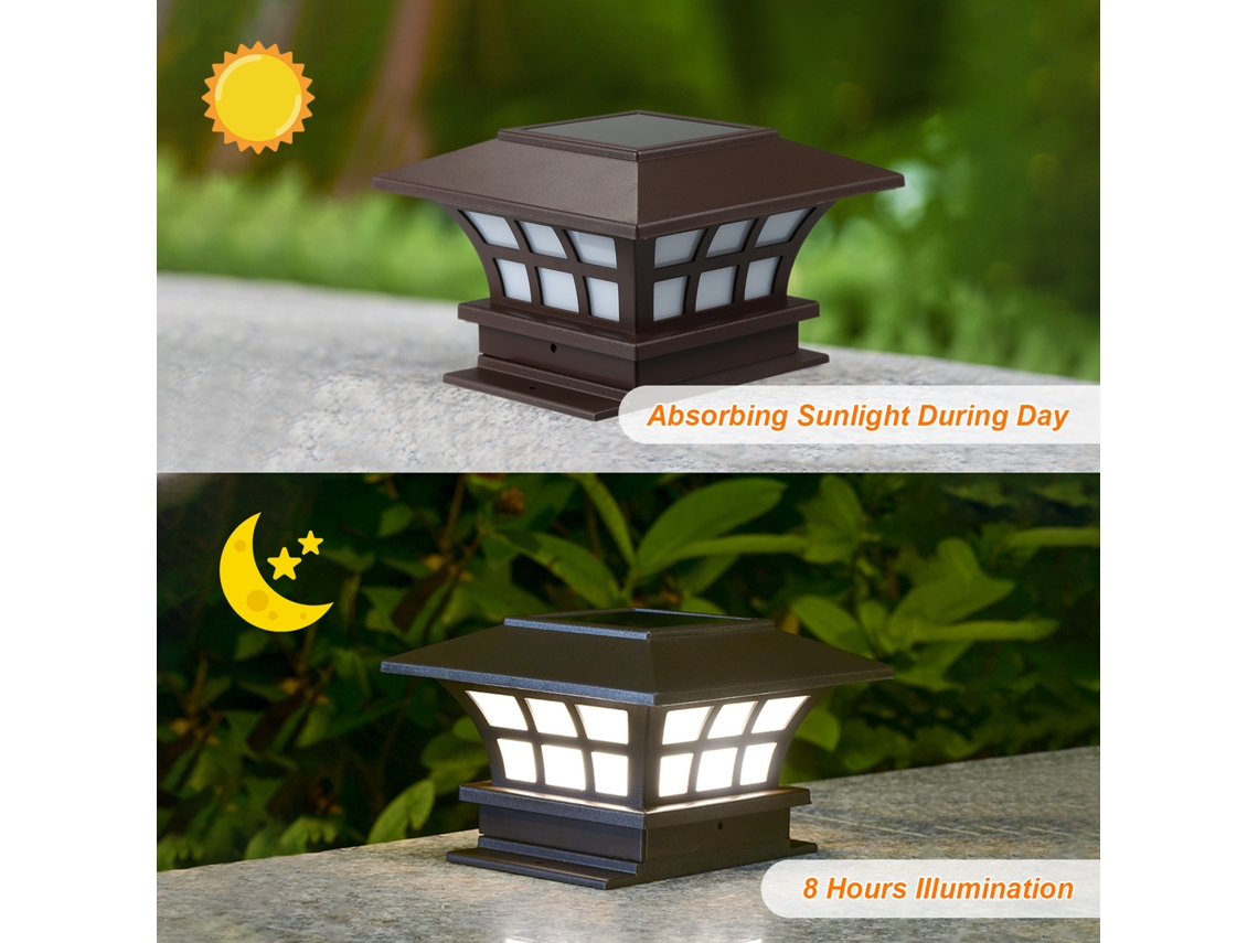 2026 lâmpada de Jardim Solar Led 1w com Controle de Luz Sensível, Bateria Recarregável 600mah e Resistência À Água Ip55 para Exterior
