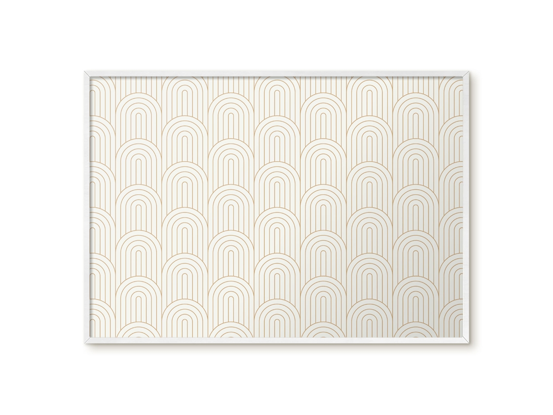 Magnetic Glass Board Wood Structure For The Hall Espelharte (100x70 Cm)
