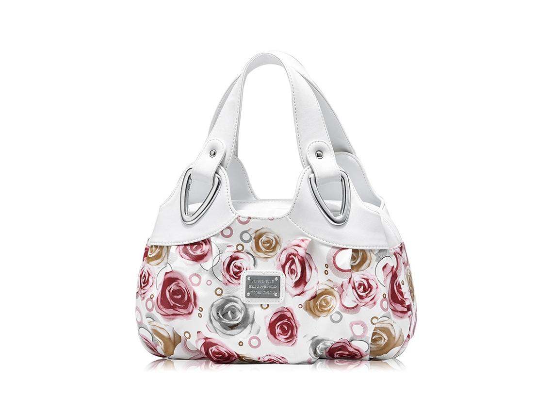 Nova Bolsa Estampada de 2026, Bolsa Macia Multicolorida rosa Branca YUNZII