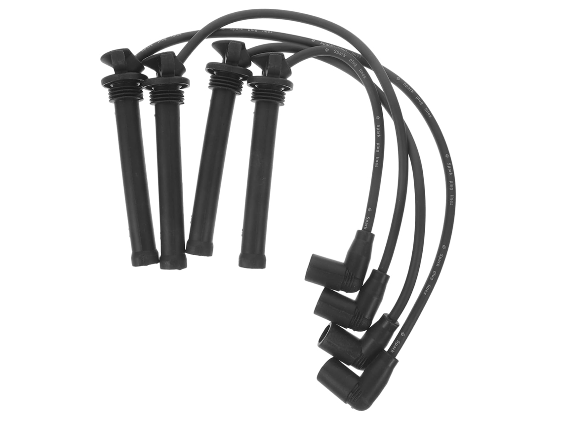 Conjunto de 4 cabos de ignição de plástico leve para velas de ignição manual de carros, de alta qualidade.