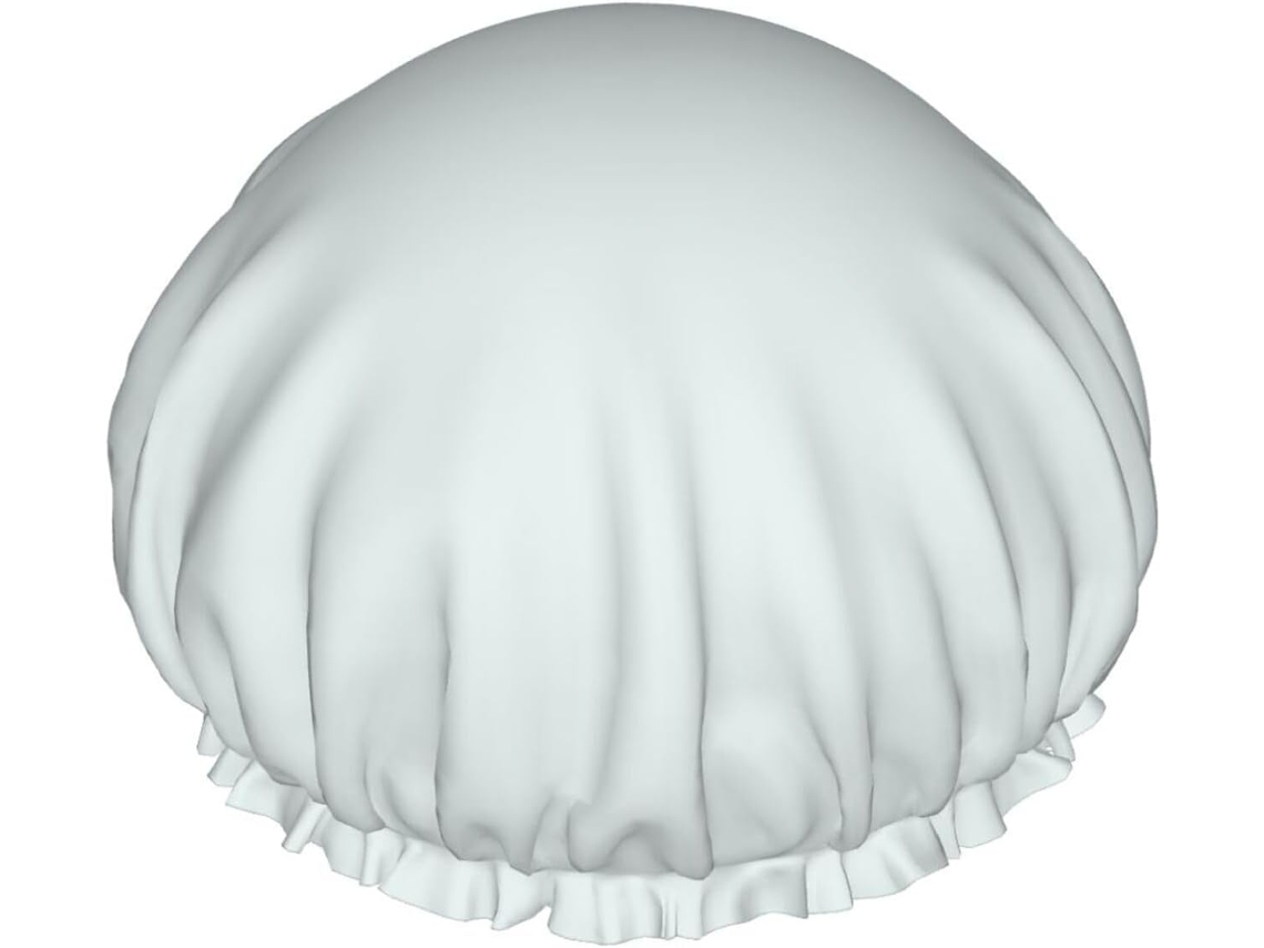 Touca De Banho Reutilizável, De Camada Dupla, Com Estampa Branca Encerada, Item Essencial Para Viagens, Hotéis E Salões