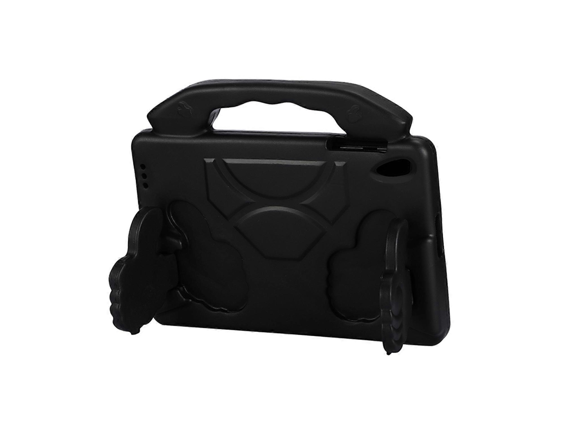 Capa Para Tablet Lenovo Tab M10 Hd 2ª Geração Tb-x306x/f/n 2020 Em Eva Resistente A Impactos Com Suporte Para Polegar (preta)