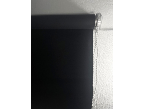 Cortina de Rolo Blackout Preto 150 x 180 cm - Individual