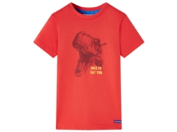 T-shirt Para Criança Vermelho 128
