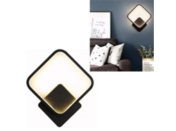Rebe-lâmpada De Parede Led Moderna Quadrada Preta Tricolor Para Quarto Sala Interior Exterior Lar 110v