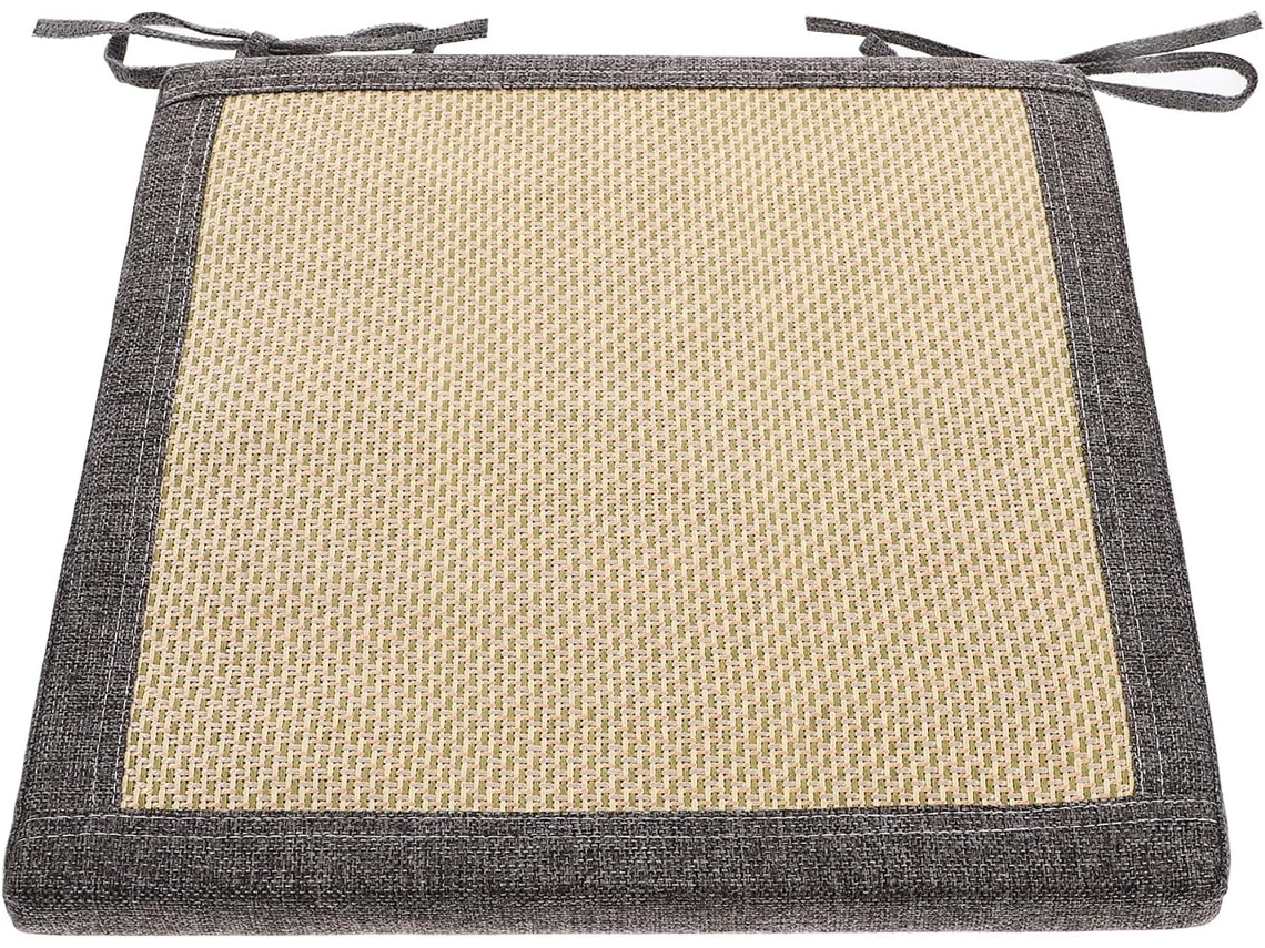 Almofada Grossa Para Cadeira De Jantar E Suporte Em Rattan Linho