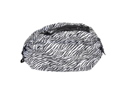 Sacola de Compras Reutilizável e Elegante em Tecido Oxford, Portátil, Dobrável, de Alta Capacidade, Impermeável, com Estampa de Zebra. GOKOCO