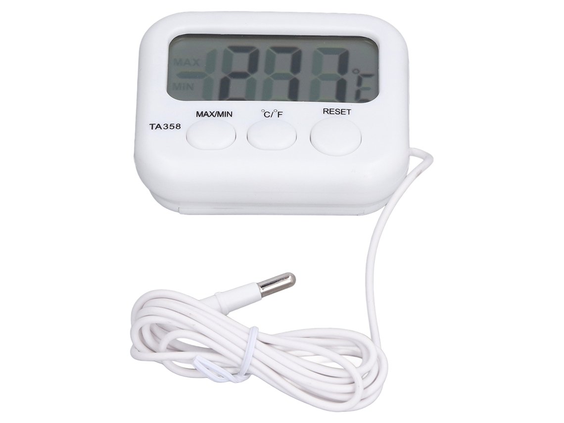Termômetro de Água LCD para Aquário, Tanque de Peixes, Exibição Clara, Precisão ±1℃, Ta358a