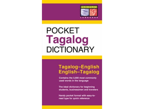 Livro pocket tagalog dictionary de renato perdon (inglês)