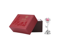 Presente de Metal Rosa Imortal para Namorada Esposa Mãe
