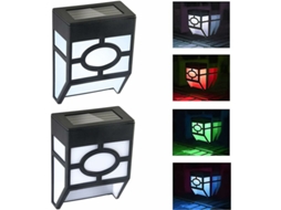 Luzes Solares de Parede para Exteriores Luzes Led para Cercas Deck Pátio Porta Frontal Escada Paisagem Quintal e Caminho Iluminação Externa À P