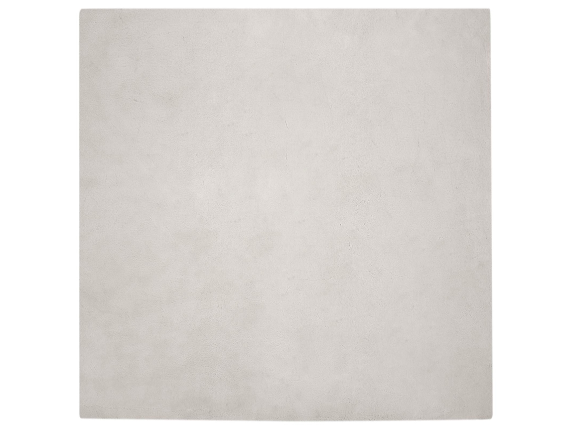 Conjunto 1 Tapete Macio Vidaxl Bege Poliéster (120 X 120 Cm)