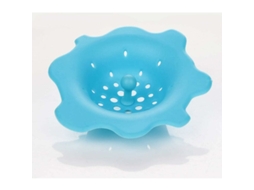Coletor de Cabelo em Silicone Azul, para Banheiro e Pia AQUAFORGE