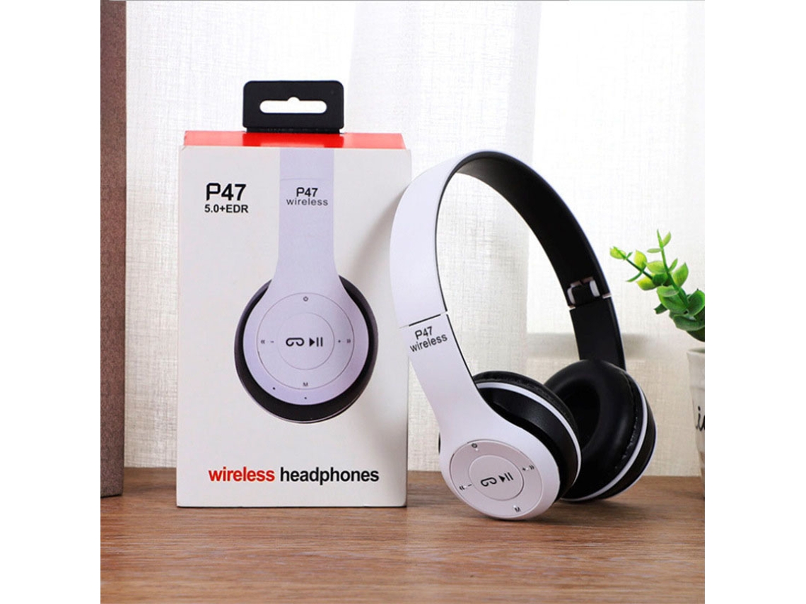 Fones Bluetooth Over ear LAXISCREED Bass Profundo Plegáveis