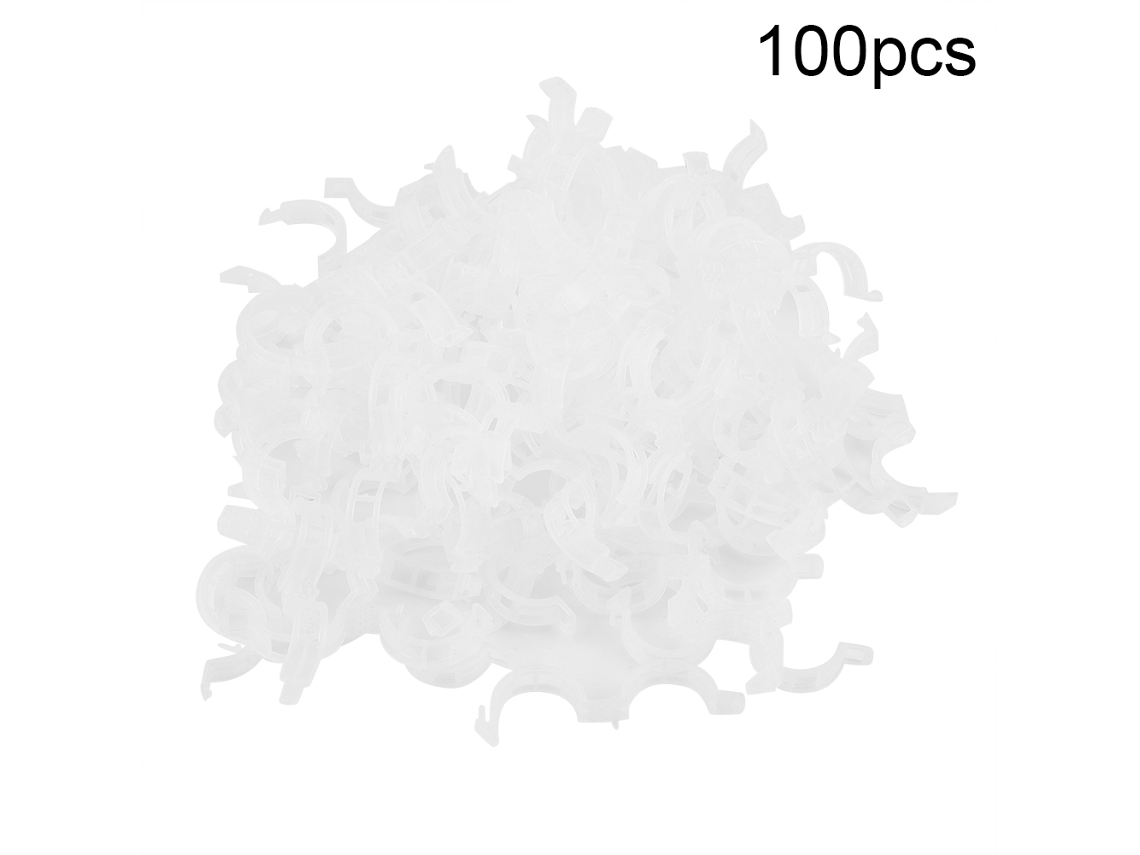 100 Clips De Enxertia Plástica Para Mudas Vegetais E Árvores Frutíferas