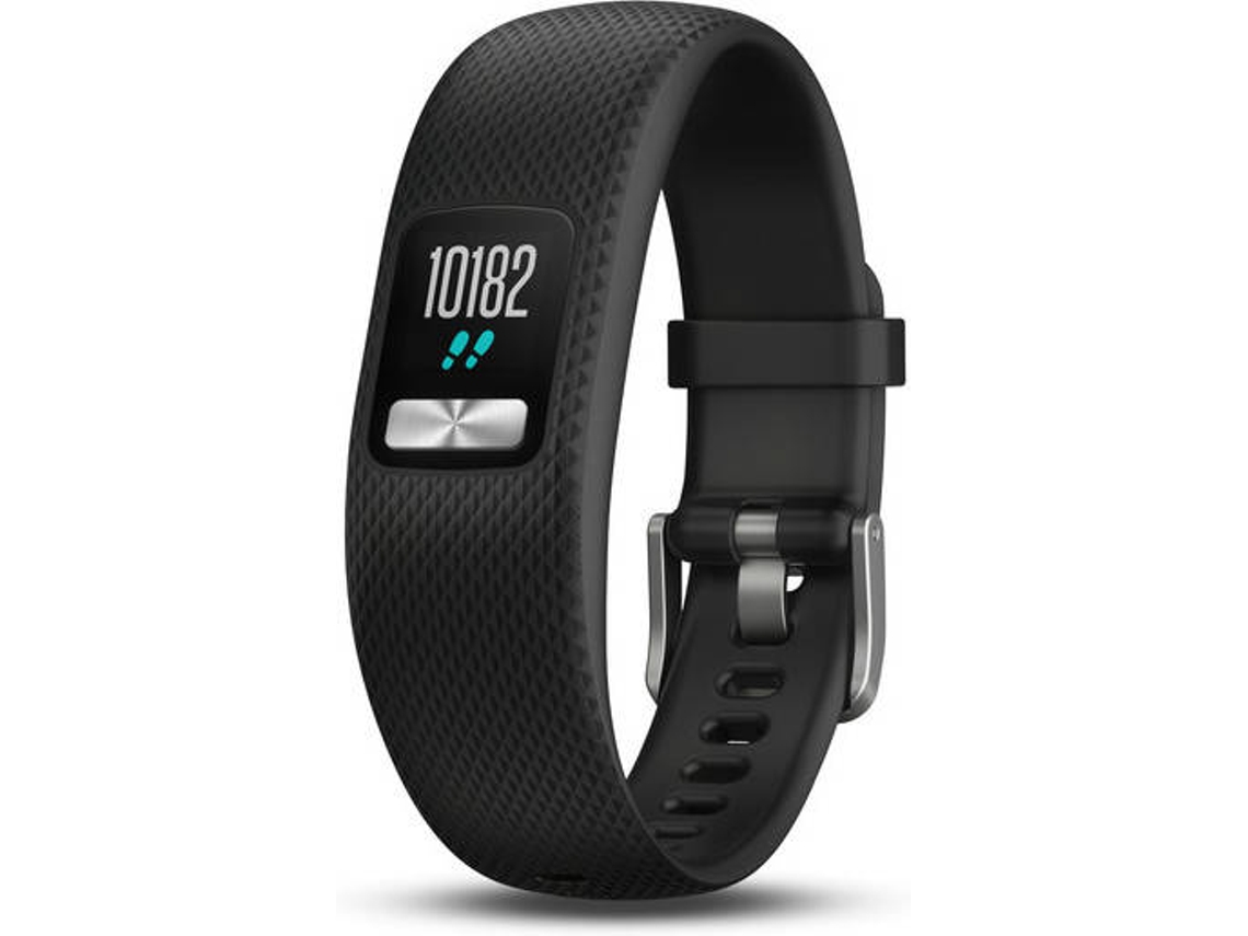 Pulseira Desportiva GARMIN vivofit 4 (Bluetooth - Até1 ano (Pilha) de autonomia - Sim - Preto)