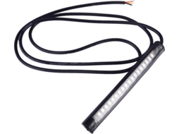 Luz De Freio Led Para Motocicleta, 18 Leds Smd, Faixa De Luz De Silicone Preta, Pacote Com 2 Unidades, À Prova D'água.