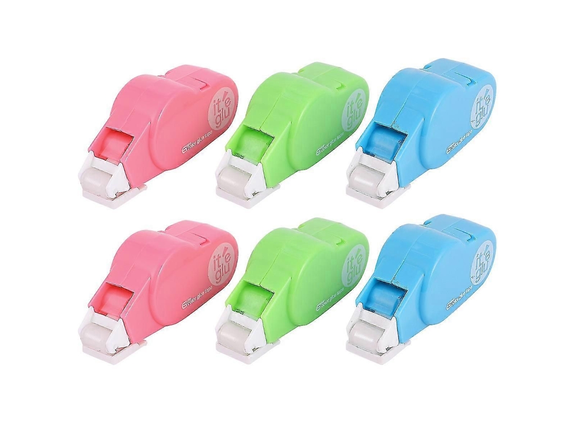 Dispensador de Fita Adesiva com 6 Unidades para Scrapbooking e Projetos Diy. Aplicador de Adesivo Permanente. GOKOCO