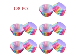 Conjunto De 100 Forminhas De Papel Para Muffins E Cupcakes, Para Assar E Apresentar Sobremesas Em Festas E Eventos