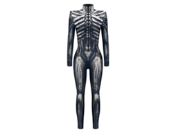 Laxiscreed Fantasia De Halloween 2022 Com Fato De Esqueleto Digital Para Cosplay