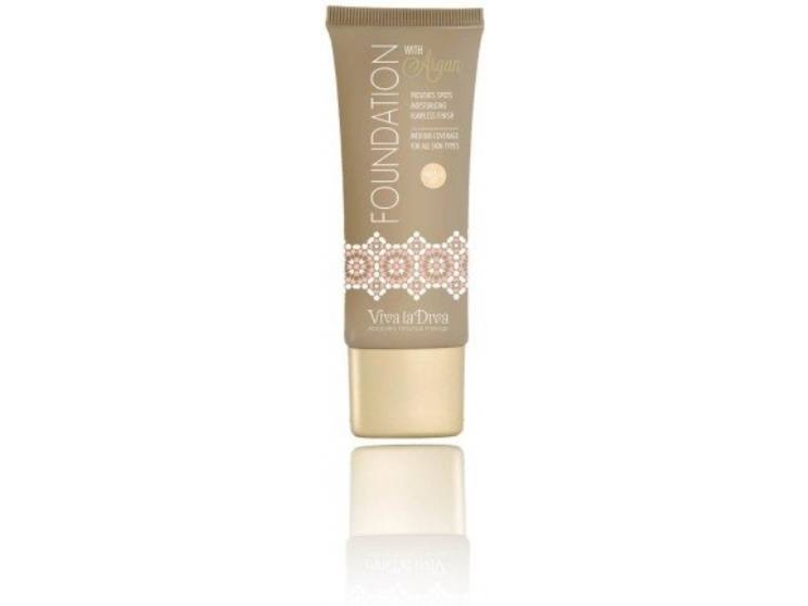 Base VIVA LA DIVA com Argan: 01 Vanilla Sky (40 ml)