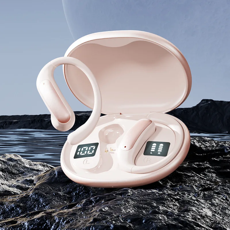 Fones De Ouvido Bluetooth Sem Fio Com Tradução Por Ia E Microfone, Cor Rosa.