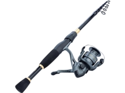 Vara de Pesca Iniciantes Experientes Resistente Durável Leve S/MARCA