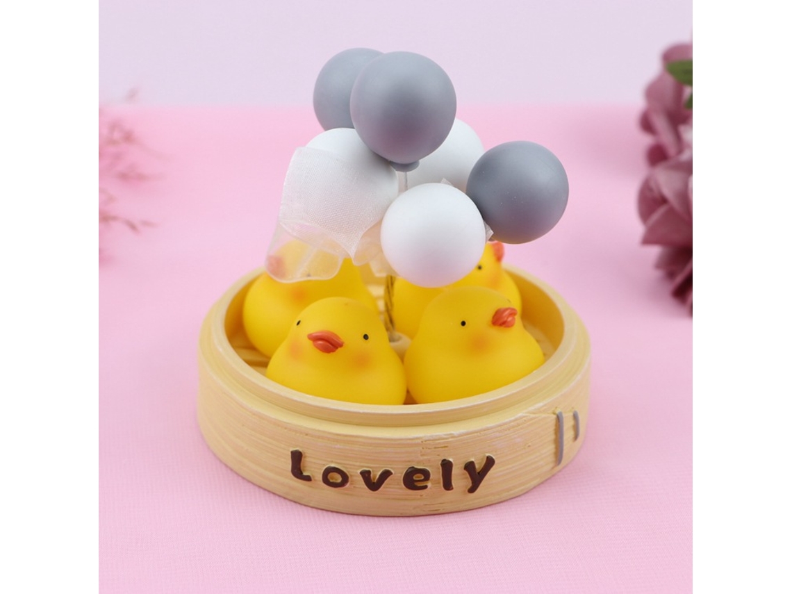 Vapor de Pato Amarelo Pequenas Coisas Decoração de Interiores de Carros Balão Romântico Decoração de Casa Decoração de Mesa Amarelo