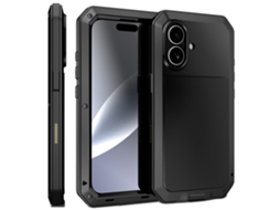 Capa Híbrida Resistente E Reforçada Película De Vidro Temperado Para Iphone 17